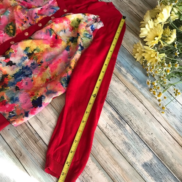 Anthropologie HWR Floral Sweater M - Picture 6 of 8